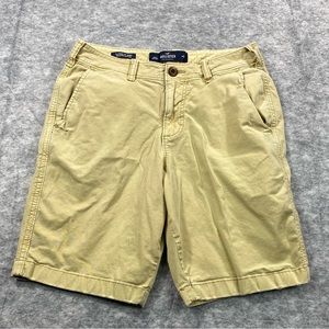 Hollister Mens Khaki Classic Fit Hollister‎ Epic Flex Shorts Size 28